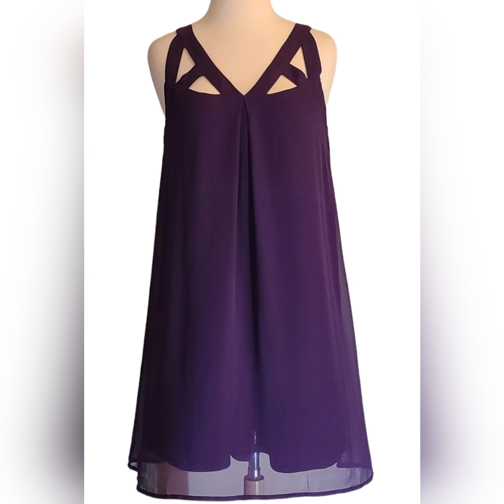 Peach Love California size S plum purple dress
